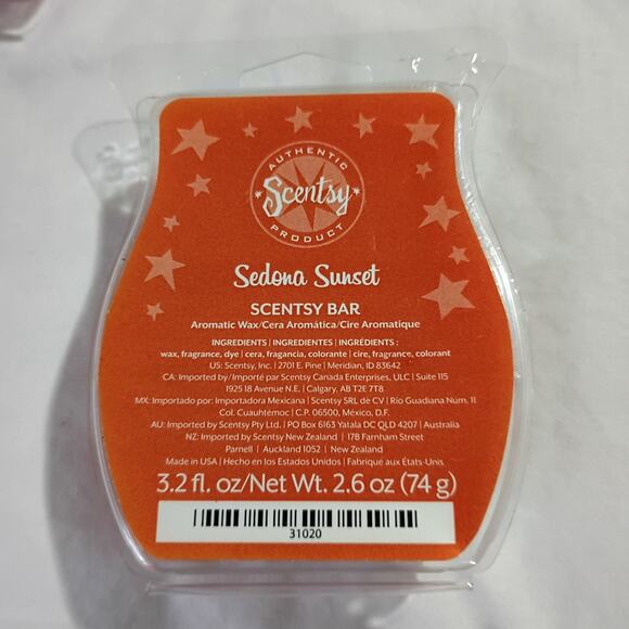 Scentsy Bar SEDONA SUNSET 3.2 oz Authentic(Set of 3) scented wax- NEW - Picture 2 of 3